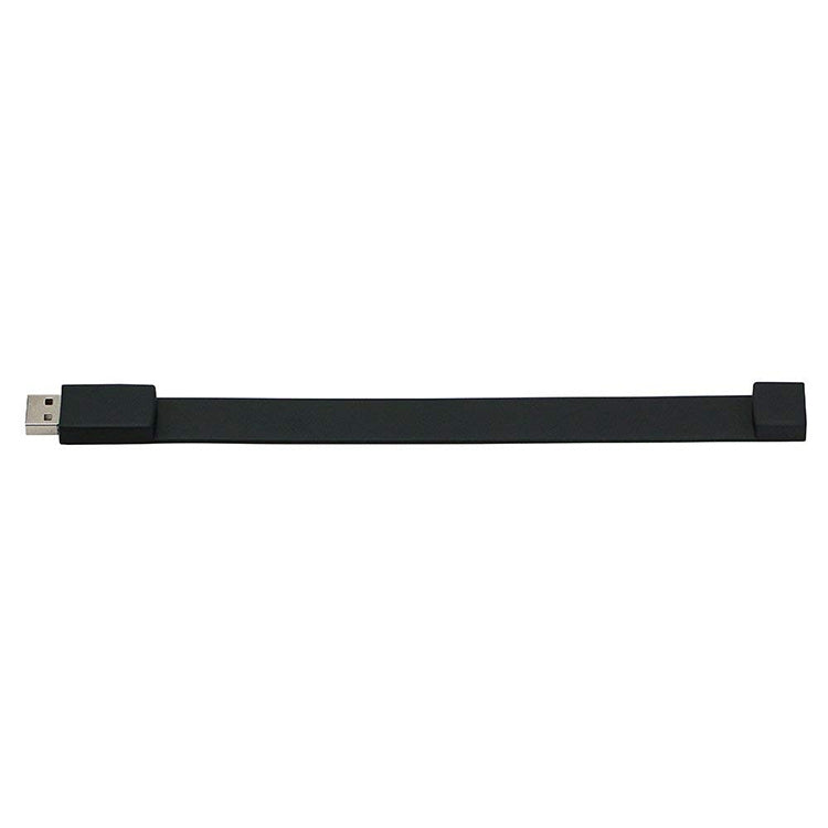 8GB矽膠手環USB 2.0隨身碟，8GB（黑色）