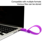 8GB矽膠手環USB 2.0隨身碟，8GB（黑色）