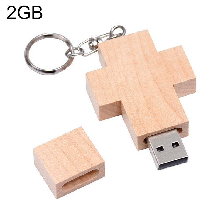8GB木質十字風格USB隨身碟，2GB，4GB，8GB