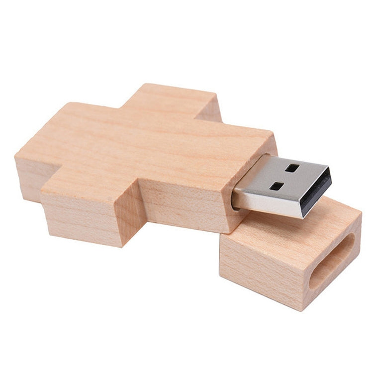 8GB木質十字風格USB隨身碟，2GB，4GB，8GB