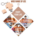 8GB木質十字風格USB隨身碟，2GB，4GB，8GB