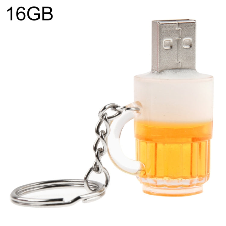 啤酒造型鑰匙圈 USB 隨身碟，16GB 記憶體，16GB