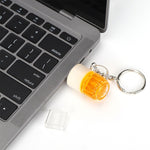 啤酒造型鑰匙圈 USB 隨身碟，16GB 記憶體，16GB