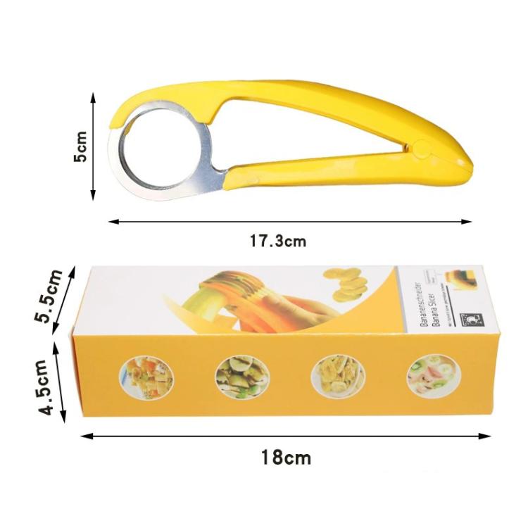 LsCook廚房工具香蕉切片器切割器水果沙拉用香蕉切片器