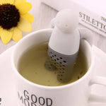 可愛Mr Tea矽膠茶葉過濾器，可愛Mr Tea