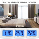 DM55-1 LCD 交流數位電壓計，量測範圍：110V-300V，歐規插頭