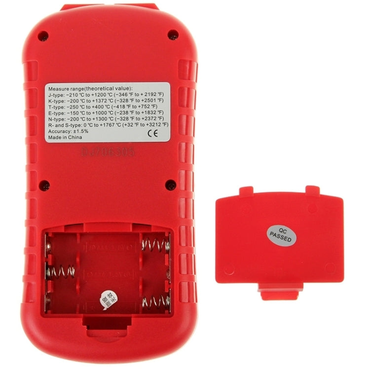 BENETECH GM1312 2.4 吋 LCD 螢幕熱電偶溫度計，測量 J、K、T、E、N 及 R 型，測量範圍：-50~300°C