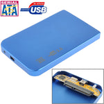 2.5 吋 SATA HDD 外接盒，尺寸：126mm x 75mm x 13mm，SATA（黑色）、SATA（銀色）、SATA（藍色）、SATA（紅色）