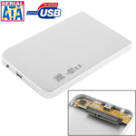 2.5 吋 SATA HDD 外接盒，尺寸：126mm x 75mm x 13mm，SATA（黑色）、SATA（銀色）、SATA（藍色）、SATA（紅色）