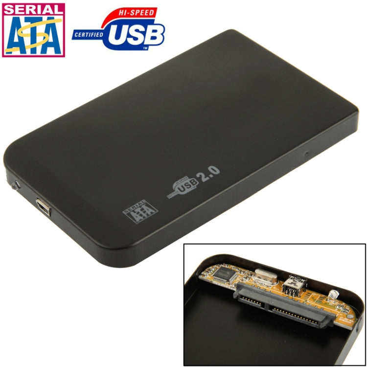 2.5 吋 SATA HDD 外接盒，尺寸：126mm x 75mm x 13mm，SATA（黑色）、SATA（銀色）、SATA（藍色）、SATA（紅色）