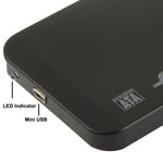 2.5 吋 SATA HDD 外接盒，尺寸：126mm x 75mm x 13mm，SATA（黑色）、SATA（銀色）、SATA（藍色）、SATA（紅色）