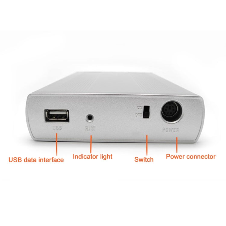 3.5 吋 HDD SATA 外接盒，支援 USB 2.0，SATA 含 2.0A 電源，SATA 含 1.5A 電源