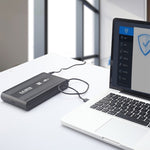 3.5 吋 HDD SATA 外接盒，支援 USB 2.0，SATA 含 2.0A 電源，SATA 含 1.5A 電源