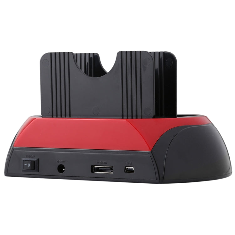 全合一雙槽 2.5 吋/3.5 吋 SATA/IDE HDD 擴充座 含讀卡器與集線器