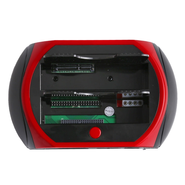 全合一雙槽 2.5 吋/3.5 吋 SATA/IDE HDD 擴充座 含讀卡器與集線器