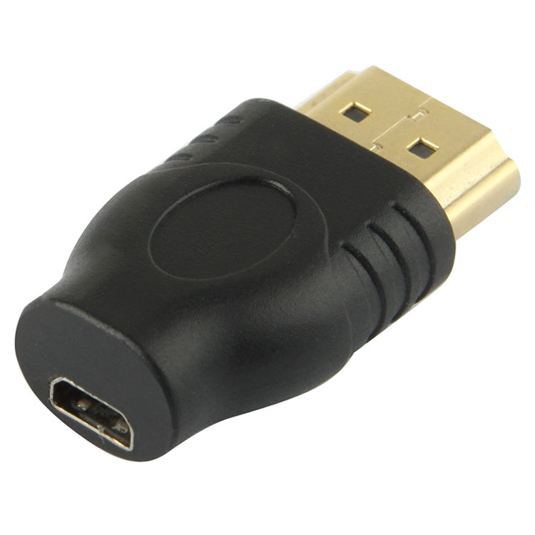 鍍金 HDMI 19 針公頭轉微型 HDMI 母頭轉接器，HDMI 公頭轉微型 HDMI 母頭
