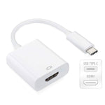 適用於 Macbook 12 吋 / Chromebook Pixel 2015，白色 HDMI 母頭
