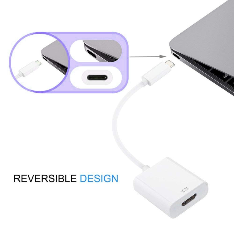 適用於 Macbook 12 吋 / Chromebook Pixel 2015，白色 HDMI 母頭