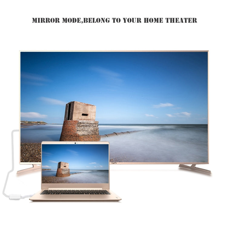 適用於 Macbook 12 吋 / Chromebook Pixel 2015，白色 HDMI 母頭