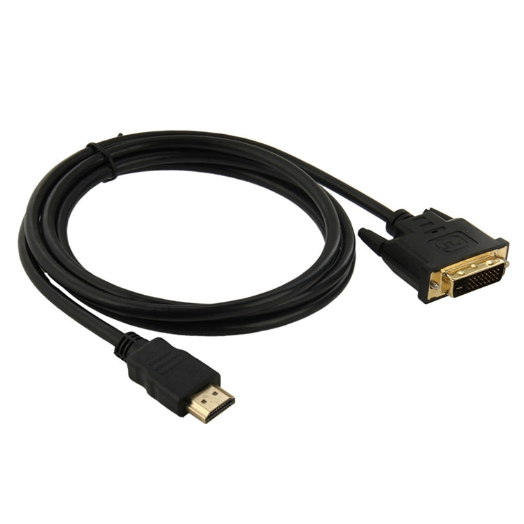 1.8m HDMI (Type-A) 公頭轉 DVI 24+1 針公頭轉接線