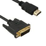 1.8m HDMI (Type-A) 公頭轉 DVI 24+1 針公頭轉接線