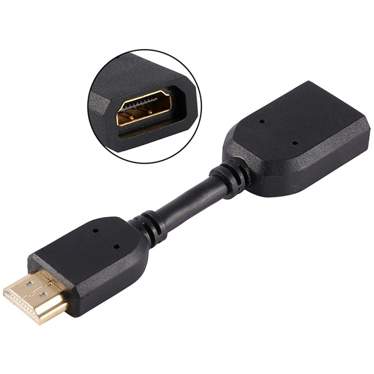 10cm HDMI 19針公頭轉HDMI 19針母頭（AM-AF）連接轉接線，HDMI AM轉AF