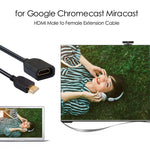 10cm HDMI 19針公頭轉HDMI 19針母頭（AM-AF）連接轉接線，HDMI AM轉AF