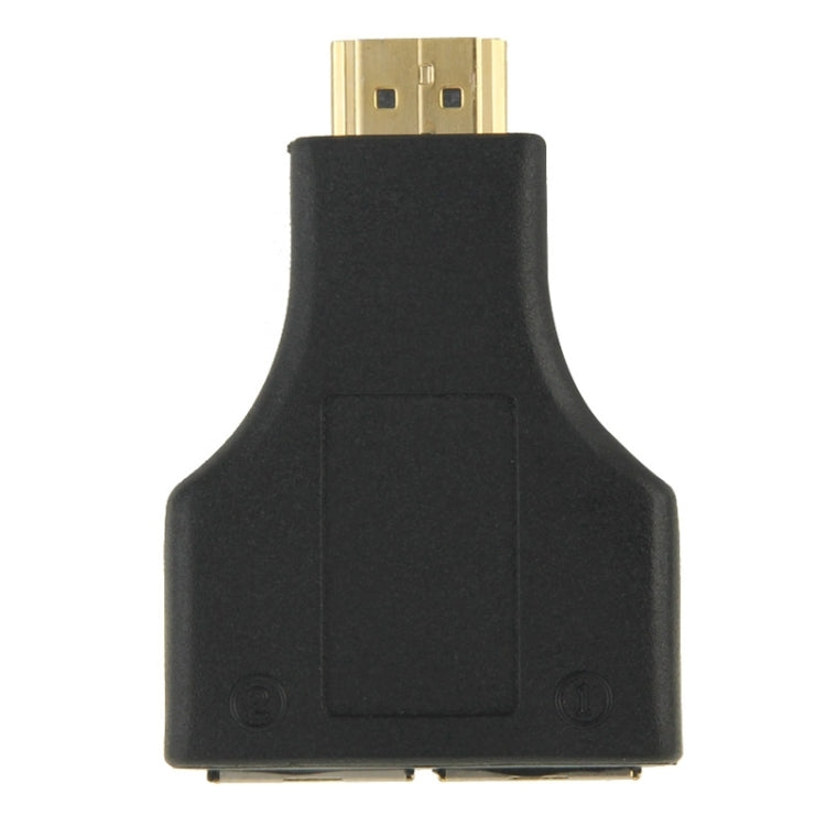 30m HDMI 轉雙埠 RJ45 網路線延長器，支援 Cat 5e/6 3D HDTV，雙 RJ45 黑色