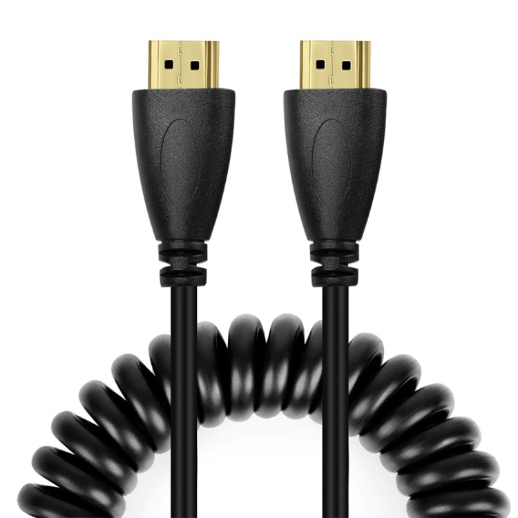 1.4 版本，鍍金 19 針 HDMI 公頭轉 HDMI 公頭捲線，支援 3D / 乙太網路，長度：60cm（可延長至 2m），HDMI AM 轉 AM