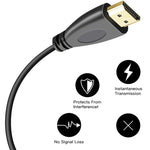 1.4 版本，鍍金 19 針 HDMI 公頭轉 HDMI 公頭捲線，支援 3D / 乙太網路，長度：60cm（可延長至 2m），HDMI AM 轉 AM