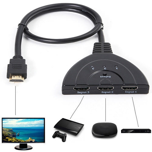 3x1 HDMI 分接開關，最高支援 1080P（鍍金），1080P