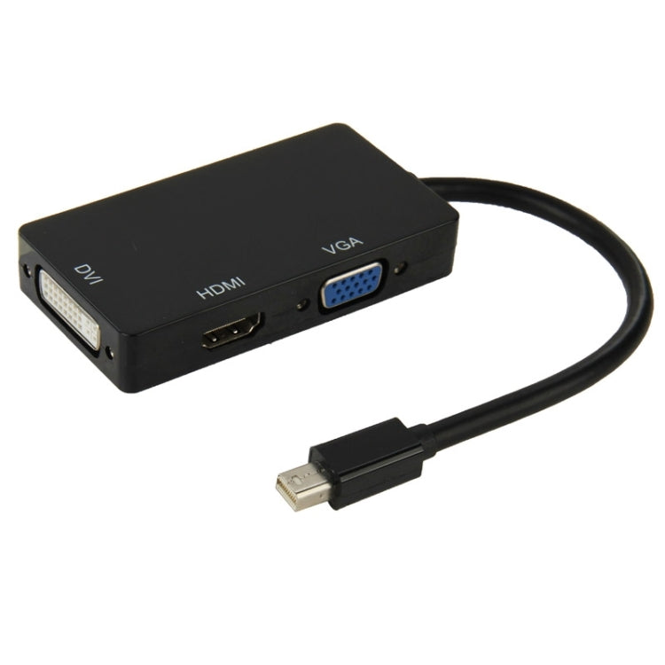 迷你 DisplayPort 公對 HDMI + VGA + DVI 母轉接線，適用 MacBook Pro Air，線長：17cm，迷你 DP 轉 HDMI+VGA+DVI（黑色），迷你 DP 轉 HDMI+VGA+DVI（白色）