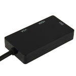 迷你 DisplayPort 公對 HDMI + VGA + DVI 母轉接線，適用 MacBook Pro Air，線長：17cm，迷你 DP 轉 HDMI+VGA+DVI（黑色），迷你 DP 轉 HDMI+VGA+DVI（白色）