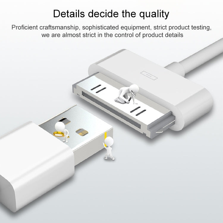 2m 30 Pin 數據同步線，適用於 iPhone 4 & 4S、iPhone 3GS / 3G、iPad 3 / iPad 2 / iPad