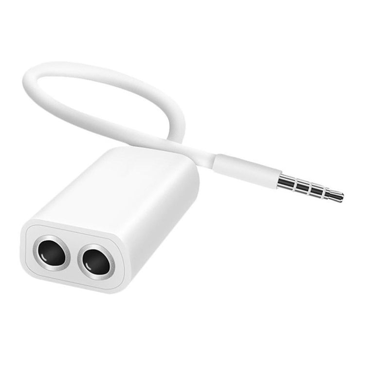 Aux 音訊線 3.5mm 轉 2 x 母頭分接器，兼容手機、平板、耳機、MP3 播放器、車用／家用立體聲等