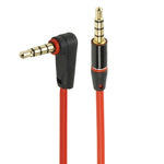 1.2m Aux 音訊線 3.5mm L 形轉直頭公頭，兼容手機、平板、耳機、MP3 播放器、車用／家用立體聲等
