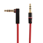 1.2m Aux 音頻線 3.5mm 彎頭公對直頭公，兼容手機、平板、耳機、MP3 播放器、車用/家用立體聲等