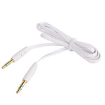 麵條風格 3.5mm 耳機線，適用於 iPhone 5 / iPhone 4 & 4S / 3GS / 3G / iPad 4 / iPad mini / mini 2 Retina / 新 iPad / iPad 2 / iTouch / MP3，長度：1m