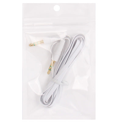 麵條風格 3.5mm 耳機線，適用於 iPhone 5 / iPhone 4 & 4S / 3GS / 3G / iPad 4 / iPad mini / mini 2 Retina / 新 iPad / iPad 2 / iTouch / MP3，長度：1m