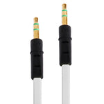 麵條風格 3.5mm 耳機線，適用於 iPhone 5 / iPhone 4 & 4S / 3GS / 3G / iPad 4 / iPad mini / mini 2 Retina / 新 iPad / iPad 2 / iTouch / MP3，長度：1m