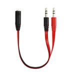 麵條式 3.5mm 接頭麥克風 + 耳機線，適用 PC / 筆電，長度：22cm