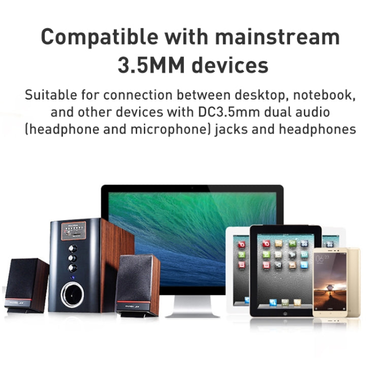 麵條式 3.5mm 接頭麥克風 + 耳機線，適用 PC / 筆電，長度：22cm