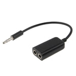 立體聲音訊 Aux 線 3.5mm 公對 2 母分接器，兼容手機、平板、耳機、MP3 播放器、車用/家用立體聲等