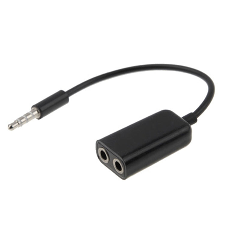 立體聲音訊 Aux 線 3.5mm 公對 2 母分接器，兼容手機、平板、耳機、MP3 播放器、車用/家用立體聲等