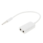 立體聲音訊 Aux 線 3.5mm 公對 2 母分接器，兼容手機、平板、耳機、MP3 播放器、車用/家用立體聲等