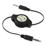 3.5mm 可伸縮 Aux 音頻線，兼容手機、平板、耳機、MP3 播放器、車用/家用立體聲等，長度：11cm 至 80cm