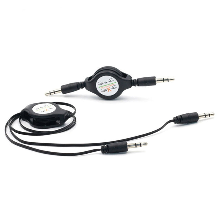 3.5mm 可伸縮 Aux 音頻線，兼容手機、平板、耳機、MP3 播放器、車用/家用立體聲等，長度：11cm 至 80cm
