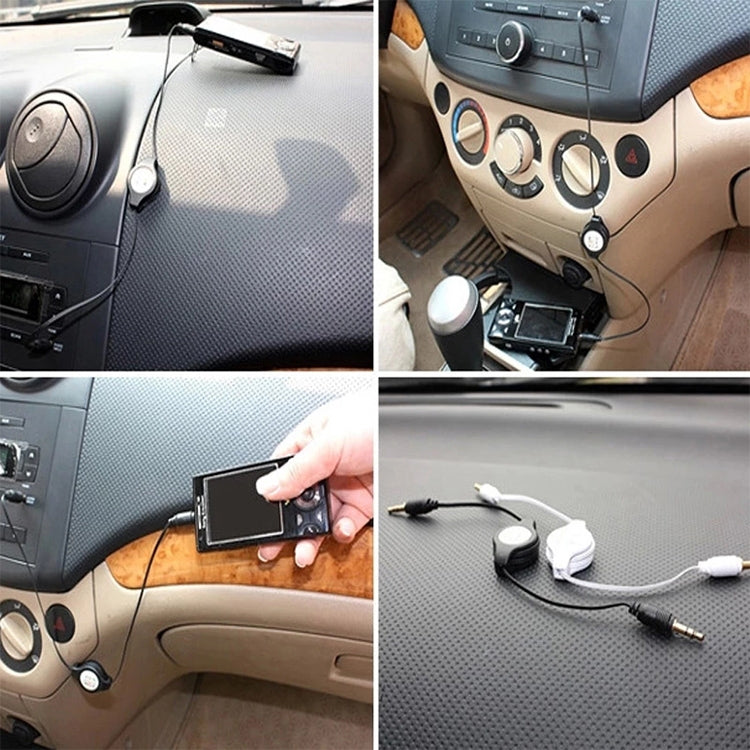 3.5mm 可伸縮 Aux 音頻線，兼容手機、平板、耳機、MP3 播放器、車用/家用立體聲等，長度：11cm 至 80cm