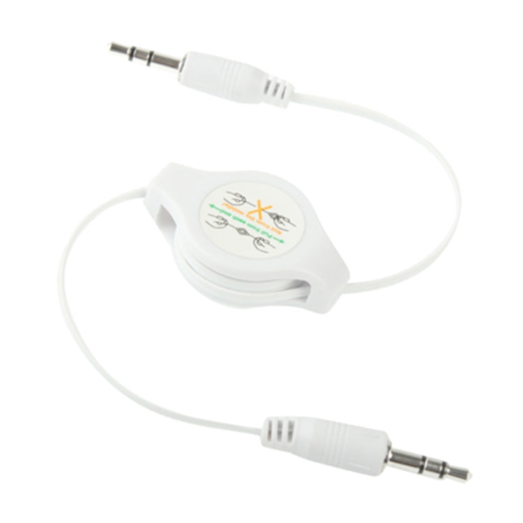 3.5mm 可伸縮 Aux 音頻線，兼容手機、平板、耳機、MP3 播放器、車用/家用立體聲等，長度：11cm 至 80cm