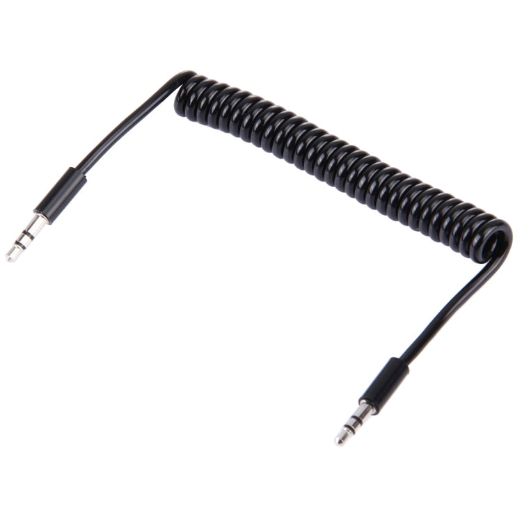 彈簧捲曲 3.5mm Aux 線，兼容手機、平板、耳機、MP3 播放器、車用/家用立體聲等，長度：15cm - 170cm